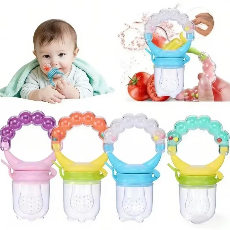 Baby Food Vegetables - 1/2/3 Stück Baby-Nahrungszange, Fütterungslöffel mit Klingel,