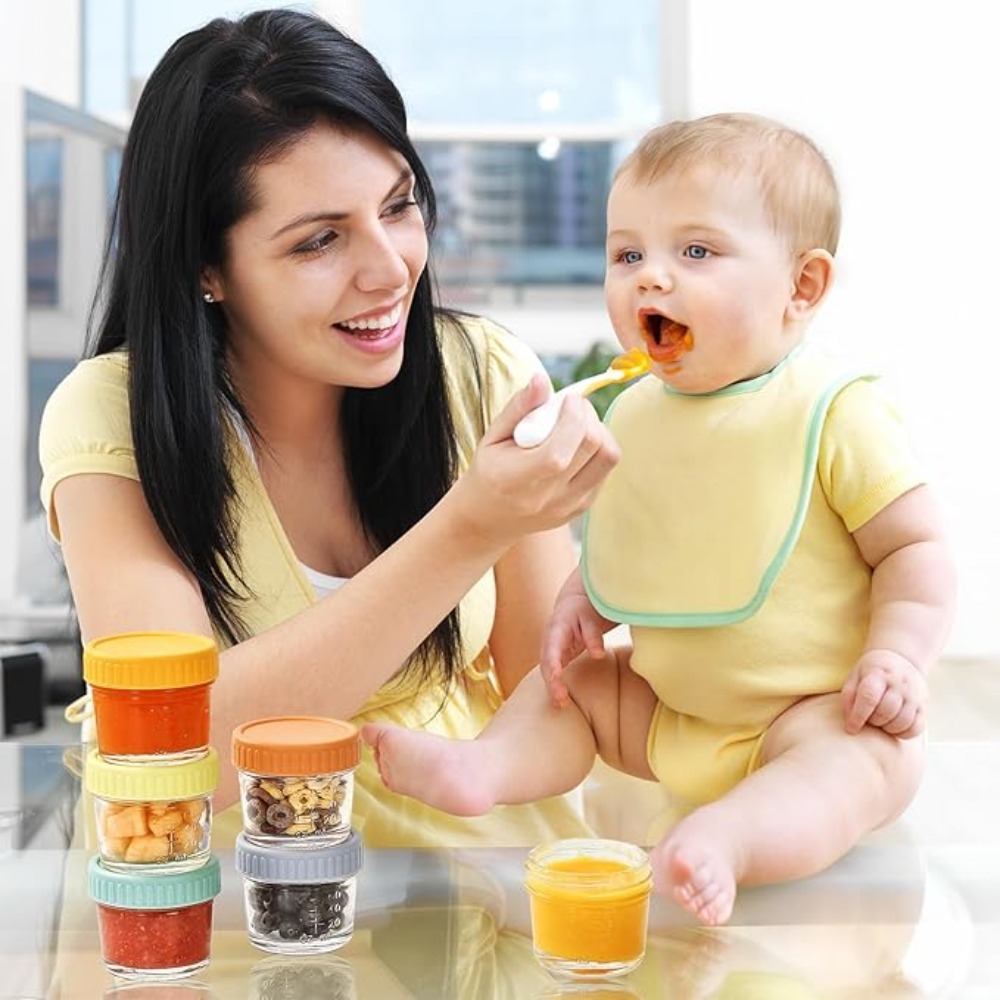 6 Stück Glas-Babynahrungsgläse – Baby Food Jars With Lids Bewertung und Preis